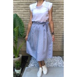 NWT Yest Blue with White Stripe Skirt